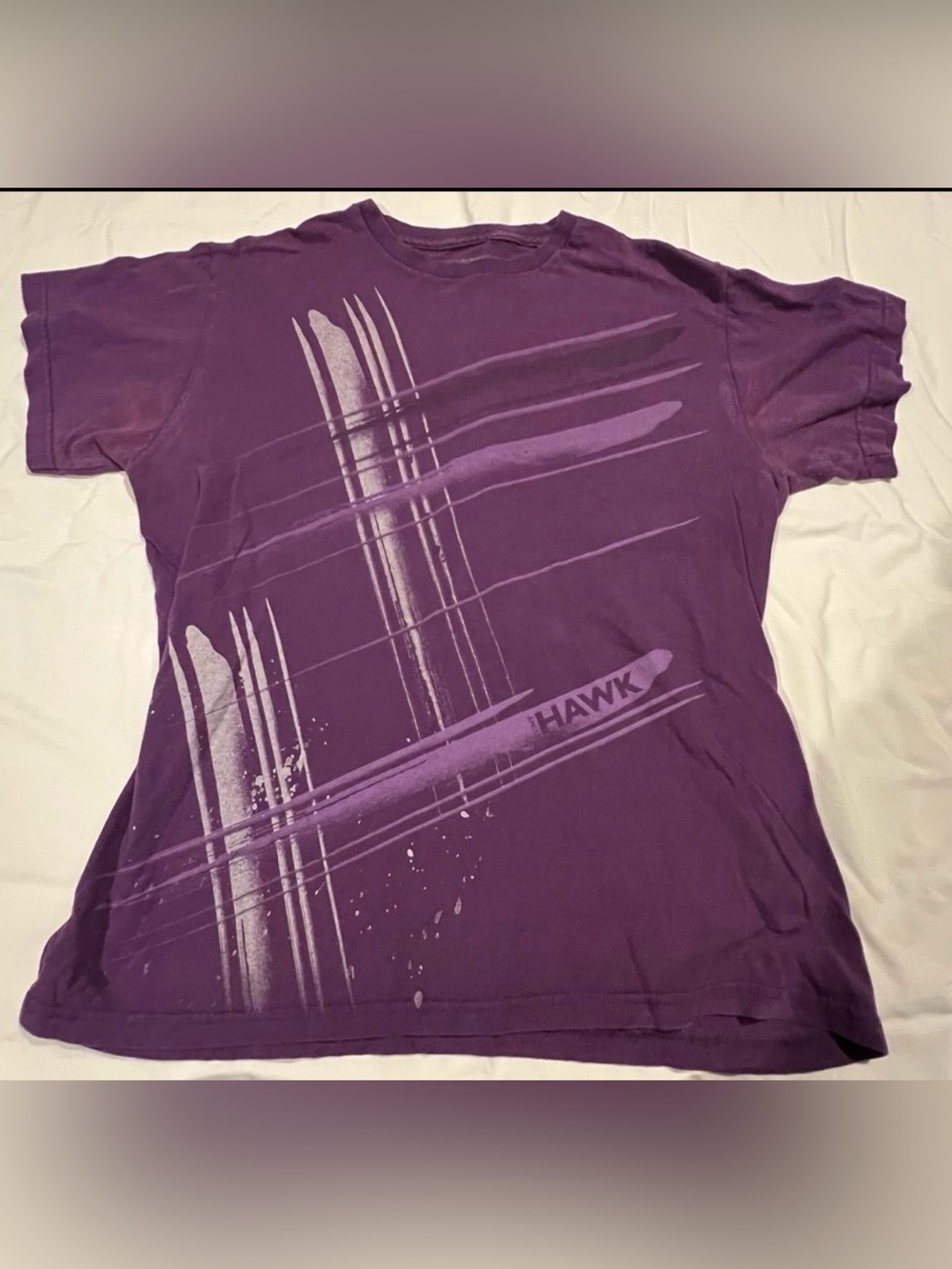 Tony Hawk Mens Skateboarding Purple T-Shirt Sz:Medium